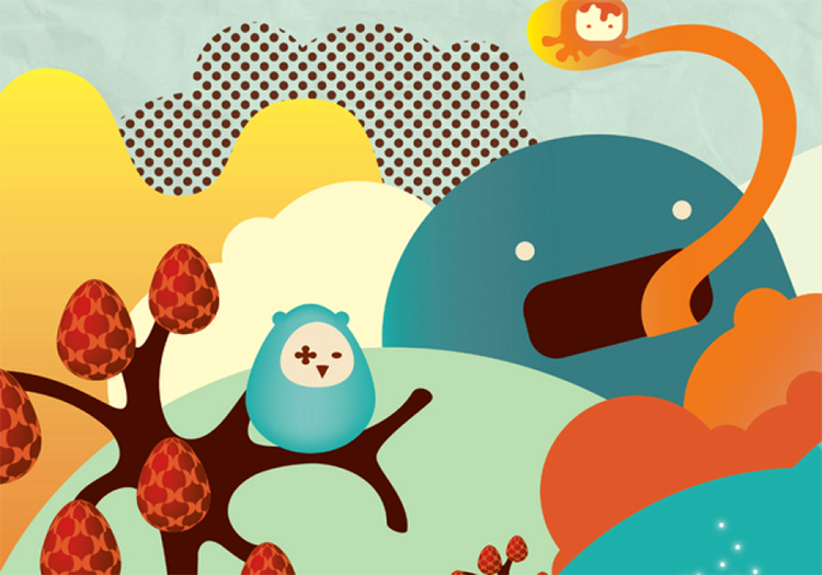 Pamela's illustration's detail.